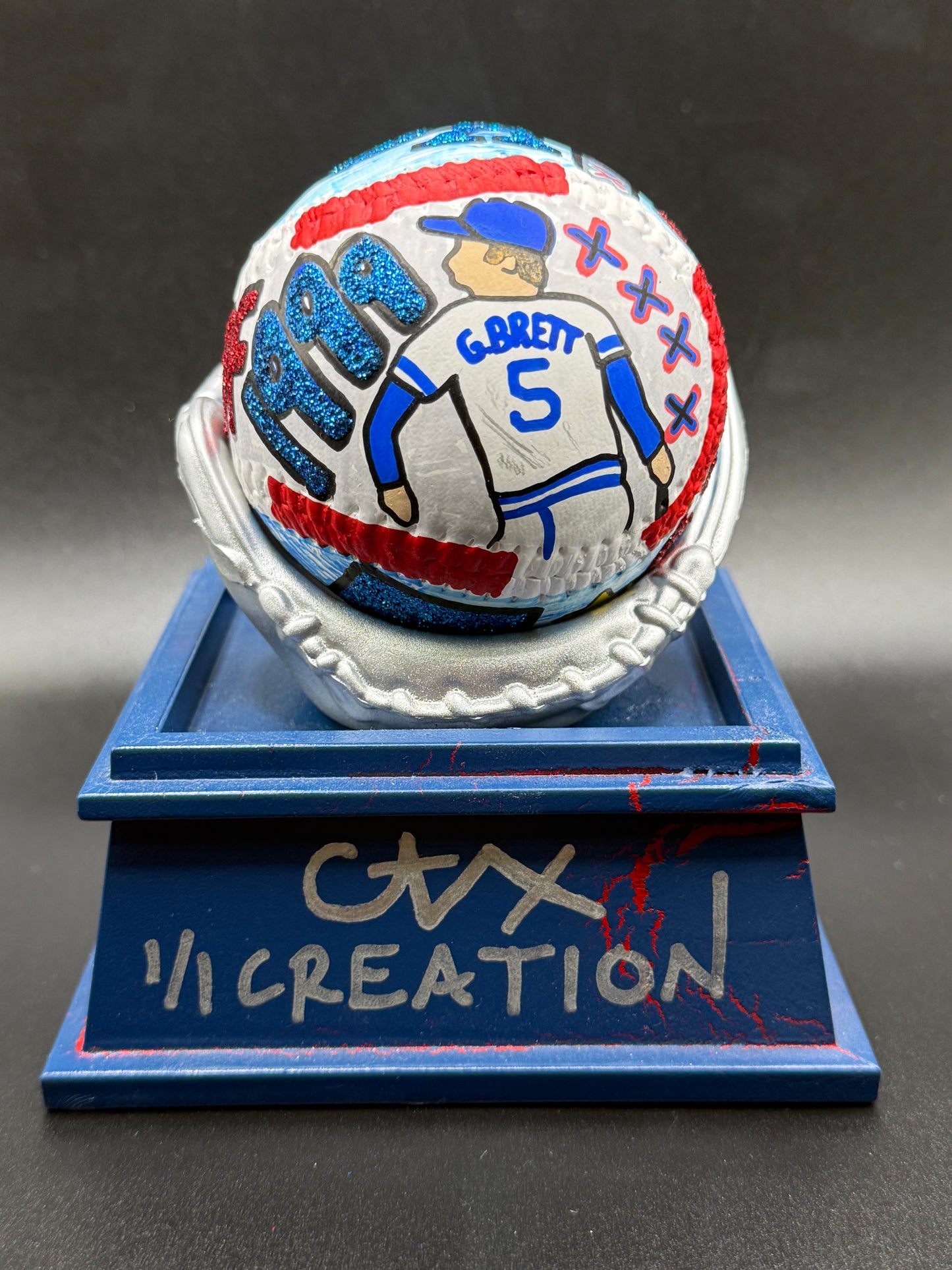 George Brett Collector's Edition CARTER X 1/1 Baseball