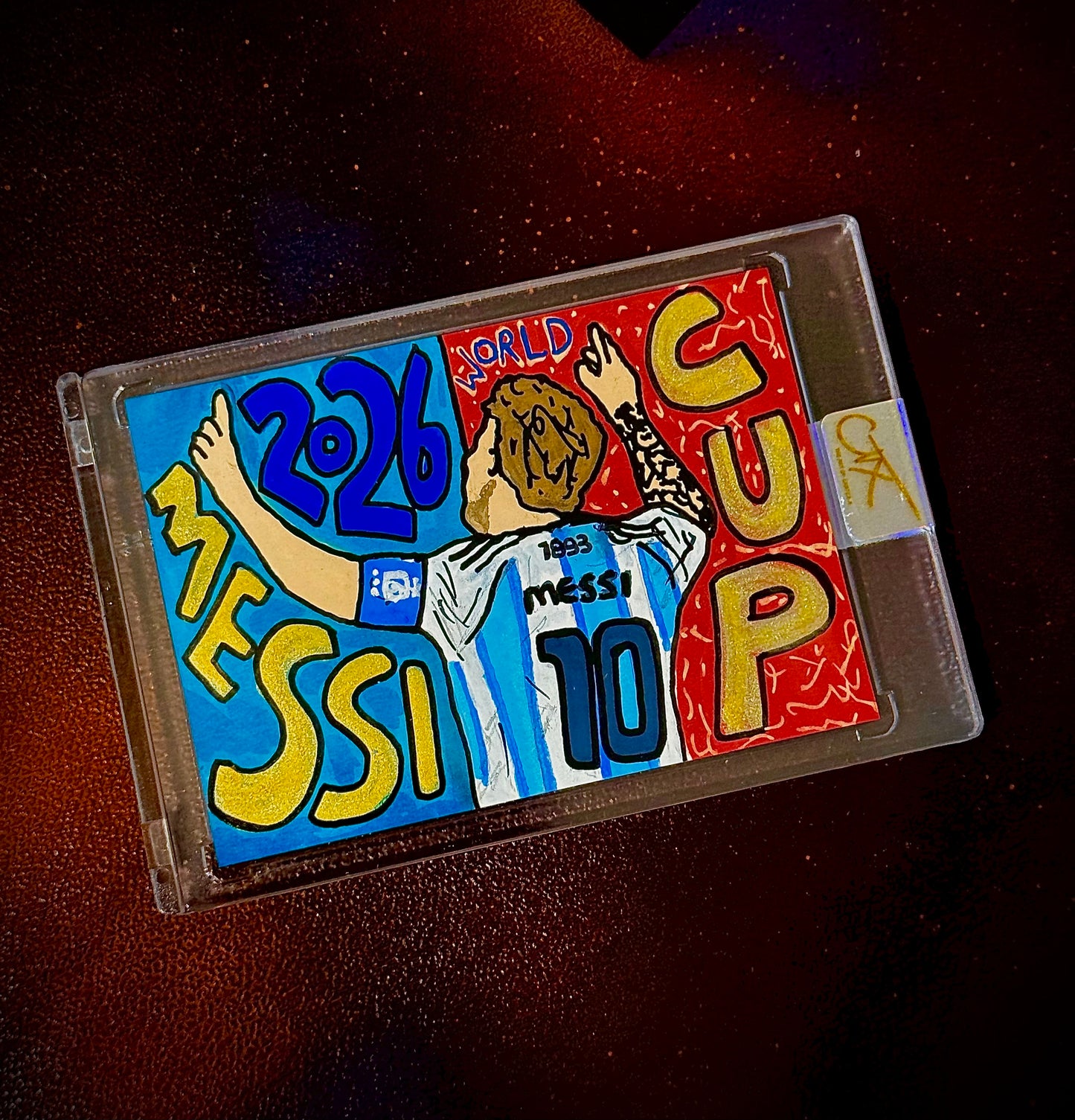 Lionel Messi x 2026 World Cup 1/1 Hand Painted Trading Card
