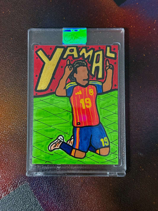 Lamine Yamal x 2026 World Cup 1/1 Hand Painted Trading Card