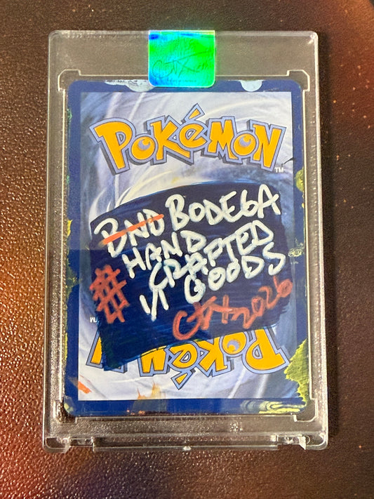 GENGAR Icy X Pokemon 1/1 Hand Painted Trading Card