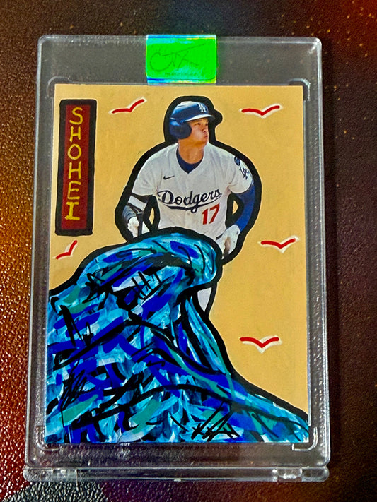 Shohei Ohtani x Japan Dodgers 1/1 Hand Painted Trading Card