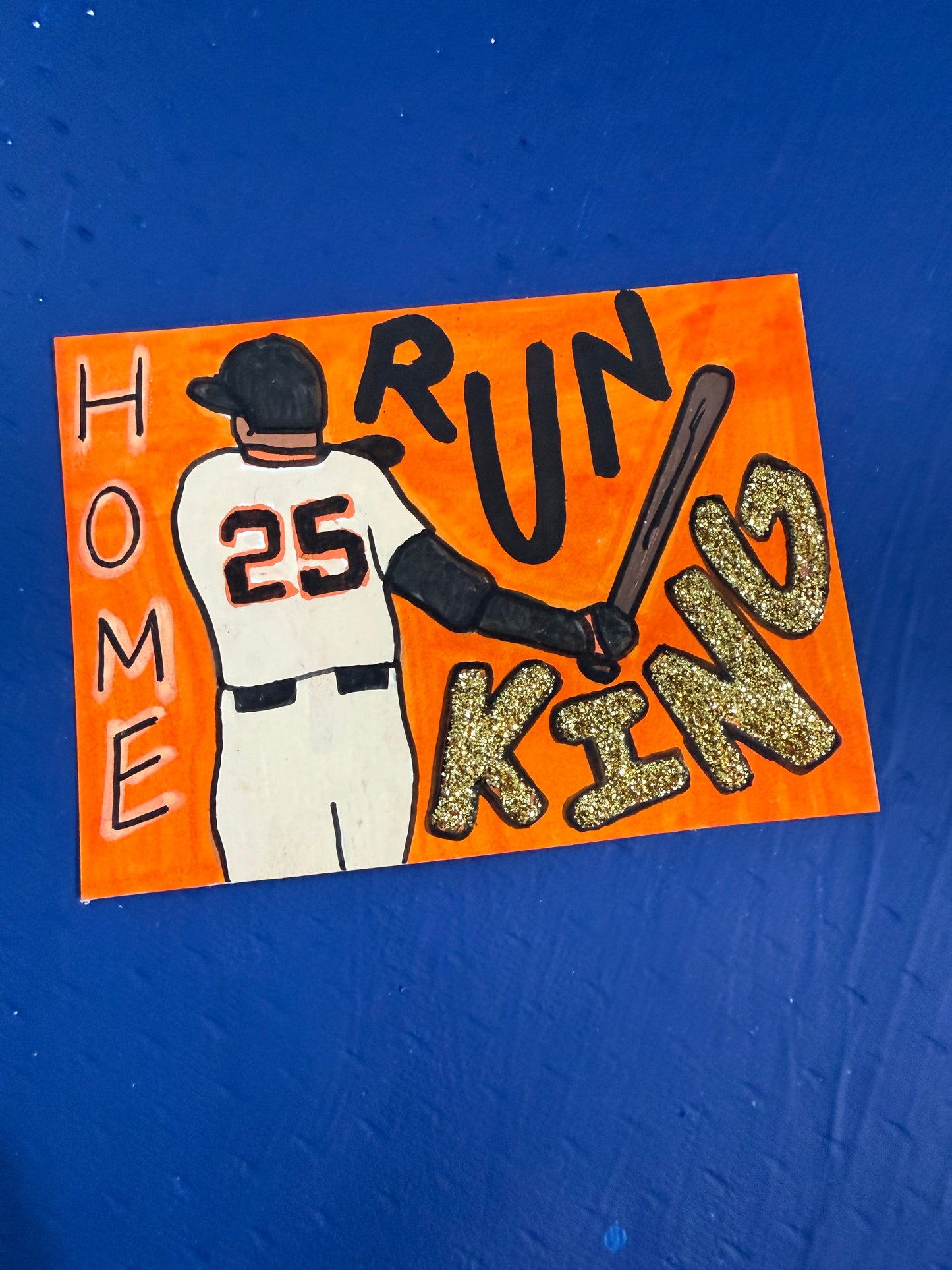 Barry Bonds Original 1/1 Hand Drawn Art Card