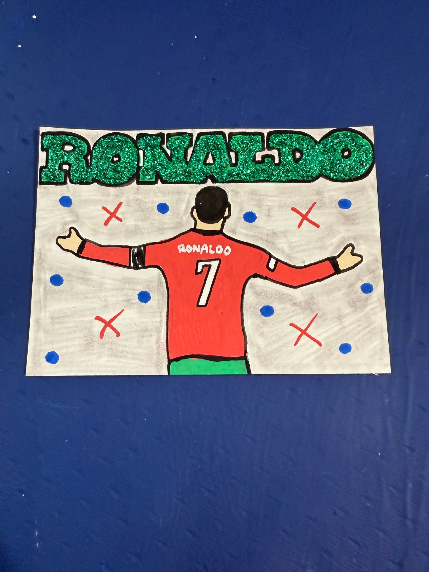 Cristiano Ronaldo Original 1/1 Hand Drawn Art Card