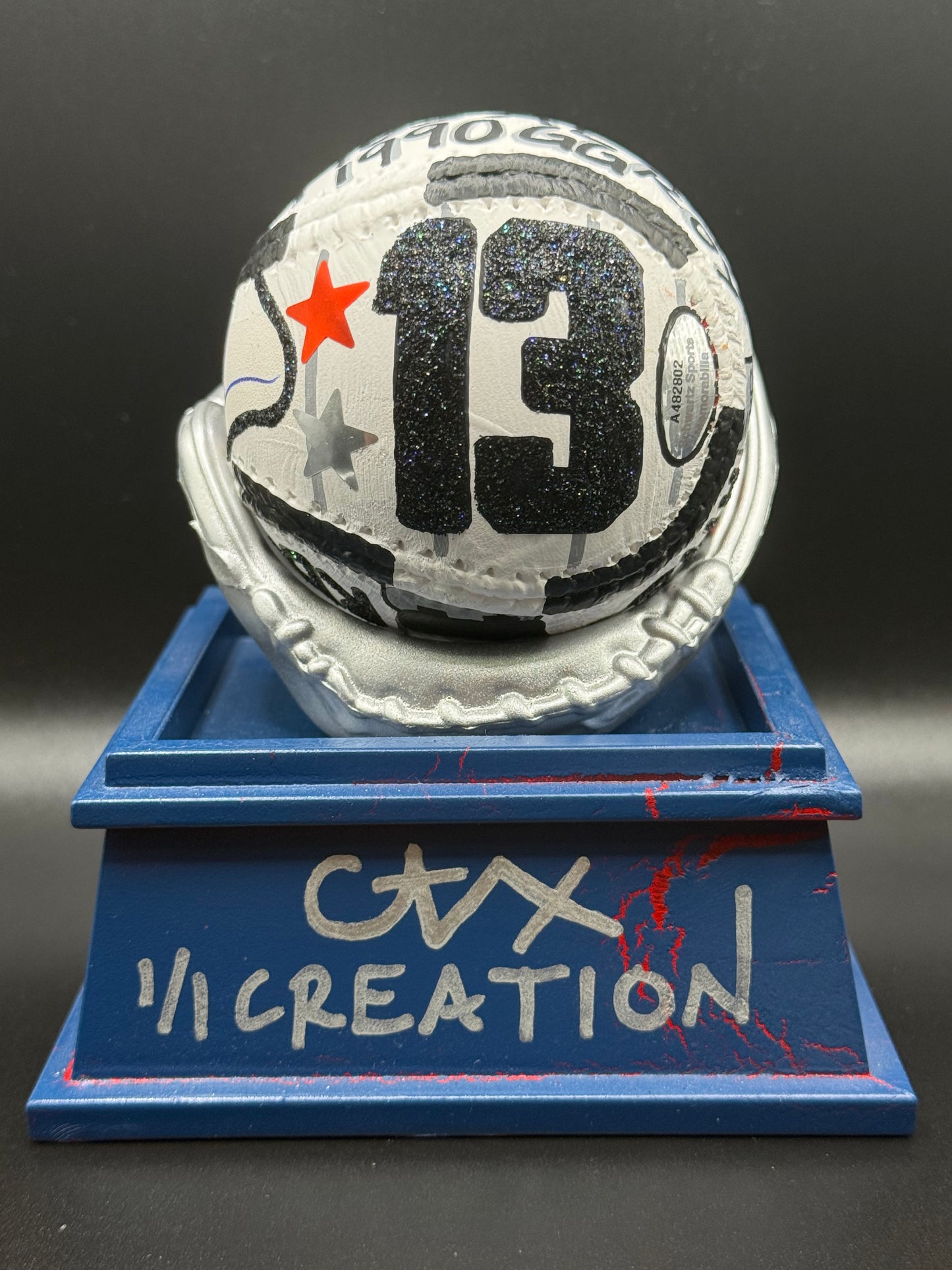 Ozzie Guillen Autographed CARTER X 1/1 Baseball - Schwartz Sports Holo