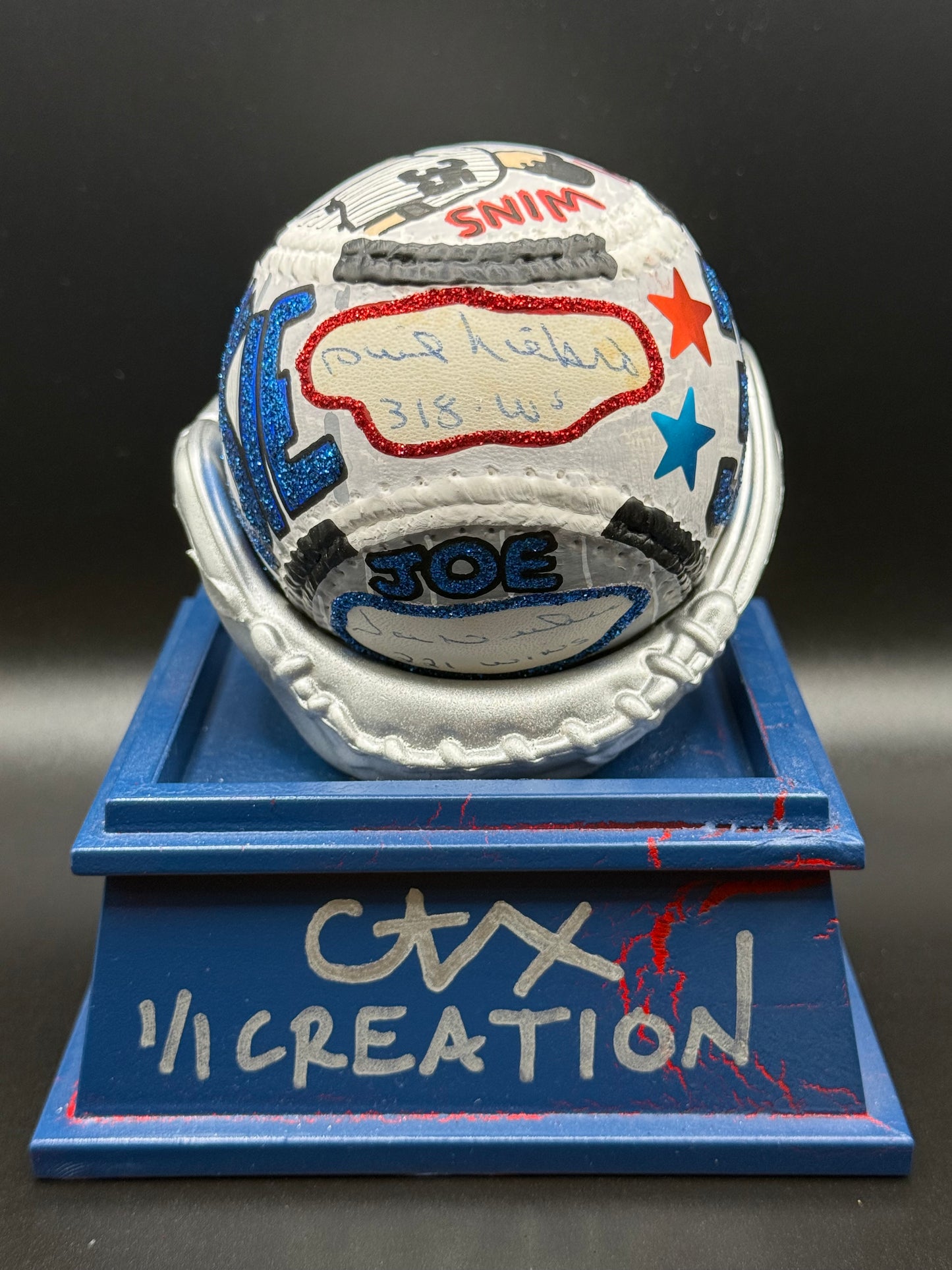 Phil Niekro/Joe Niekro Autographed CARTER X 1/1 Baseball - MLB Holo