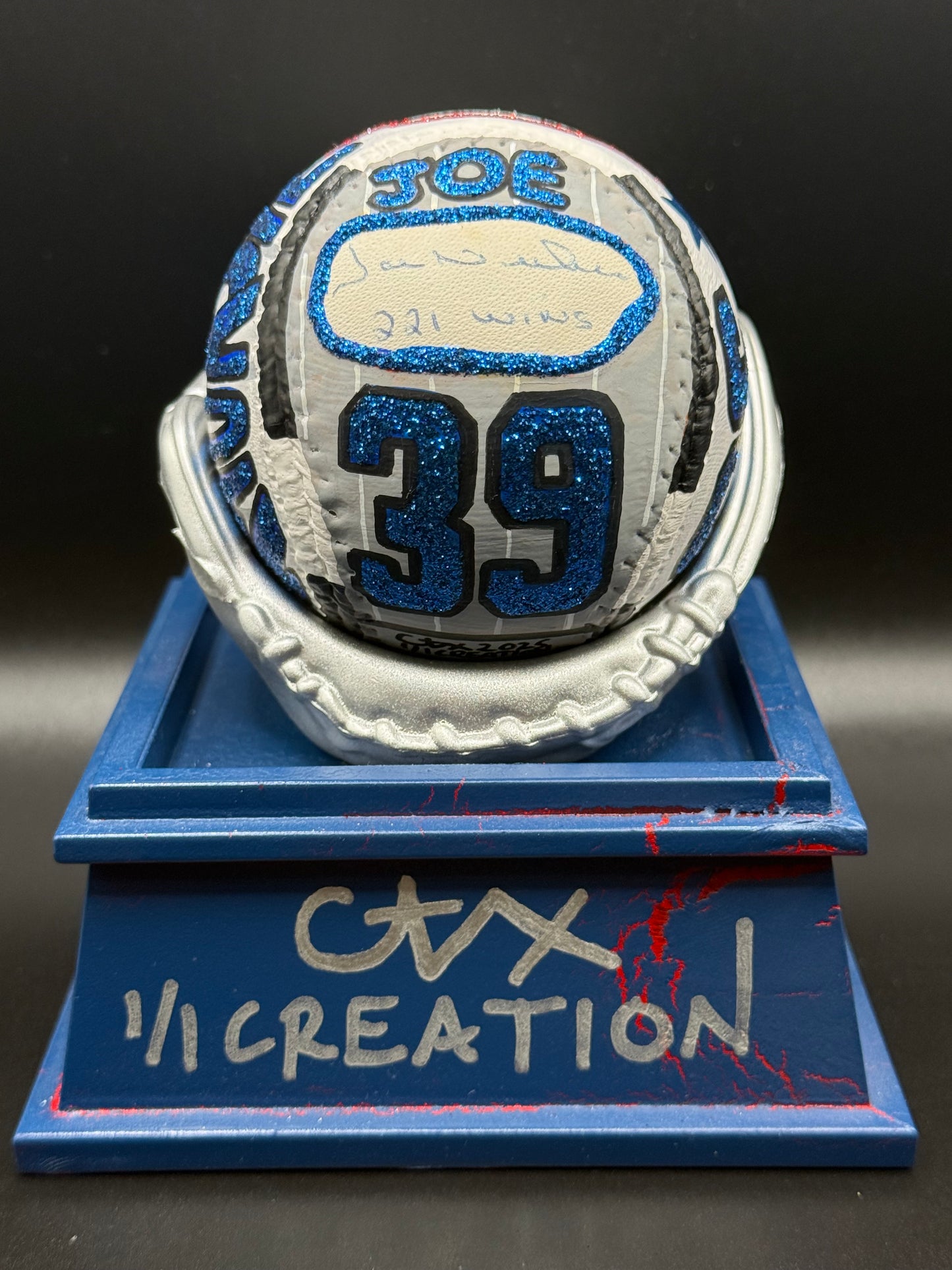 Phil Niekro/Joe Niekro Autographed CARTER X 1/1 Baseball - MLB Holo