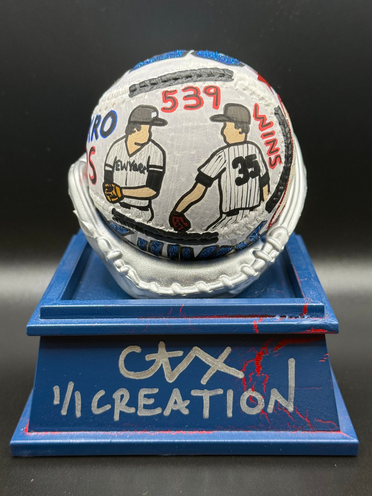 Phil Niekro/Joe Niekro Autographed CARTER X 1/1 Baseball - MLB Holo