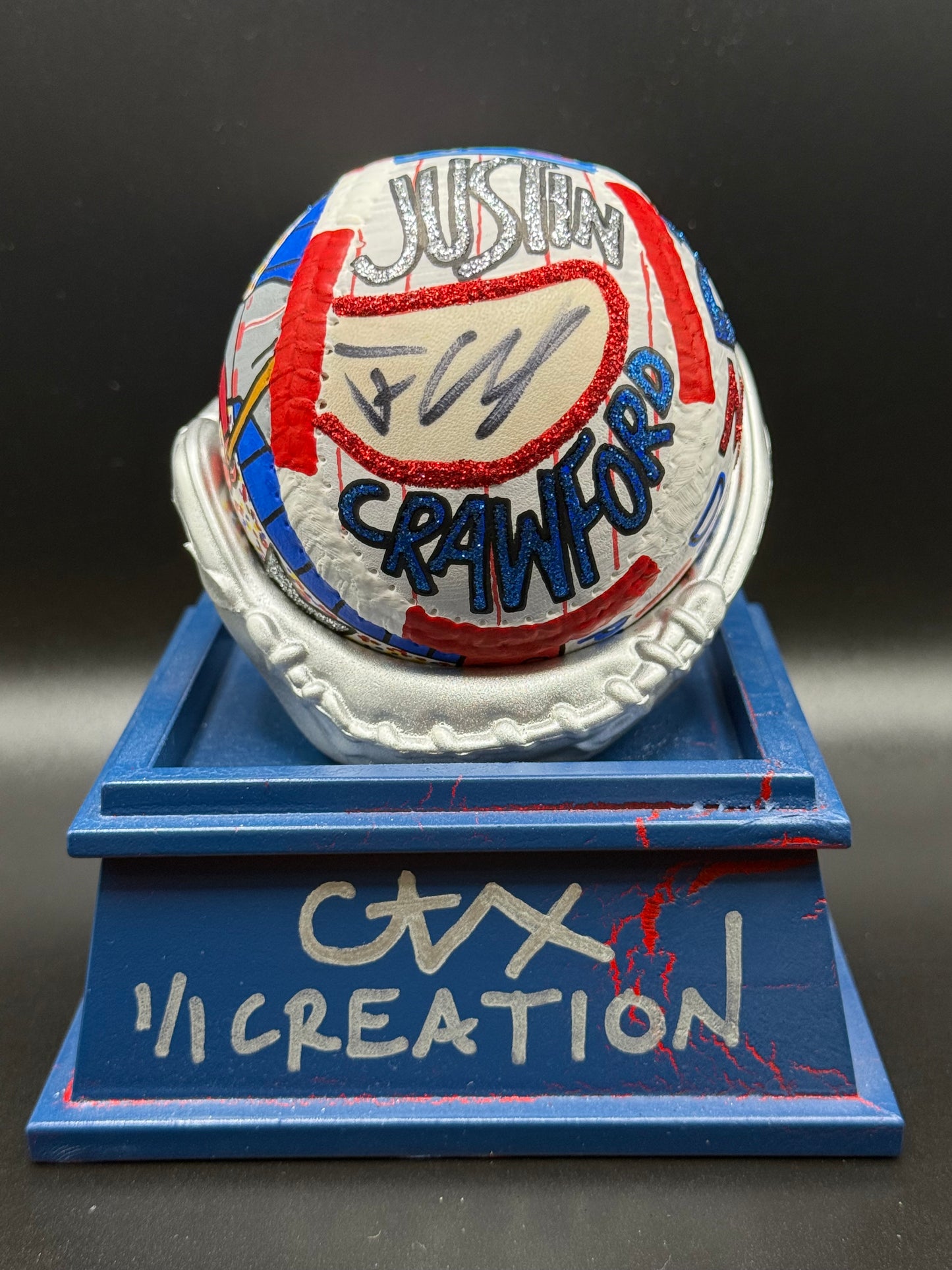 Justin Crawford Autographed CARTER X 1/1 Baseball - JSA Holo