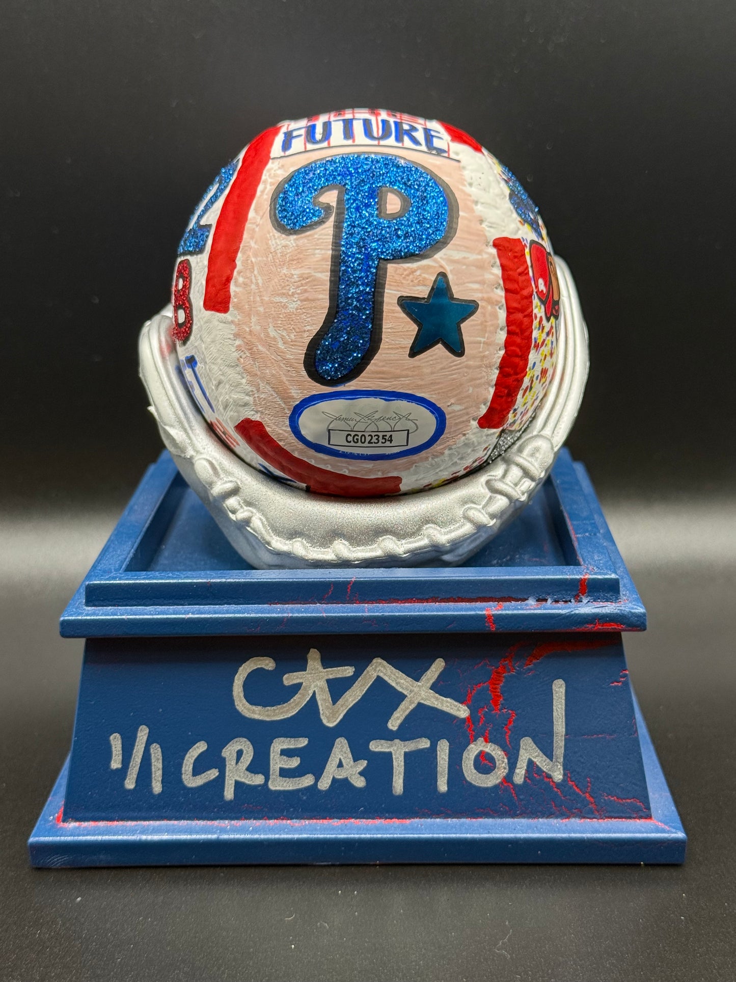 Justin Crawford Autographed CARTER X 1/1 Baseball - JSA Holo