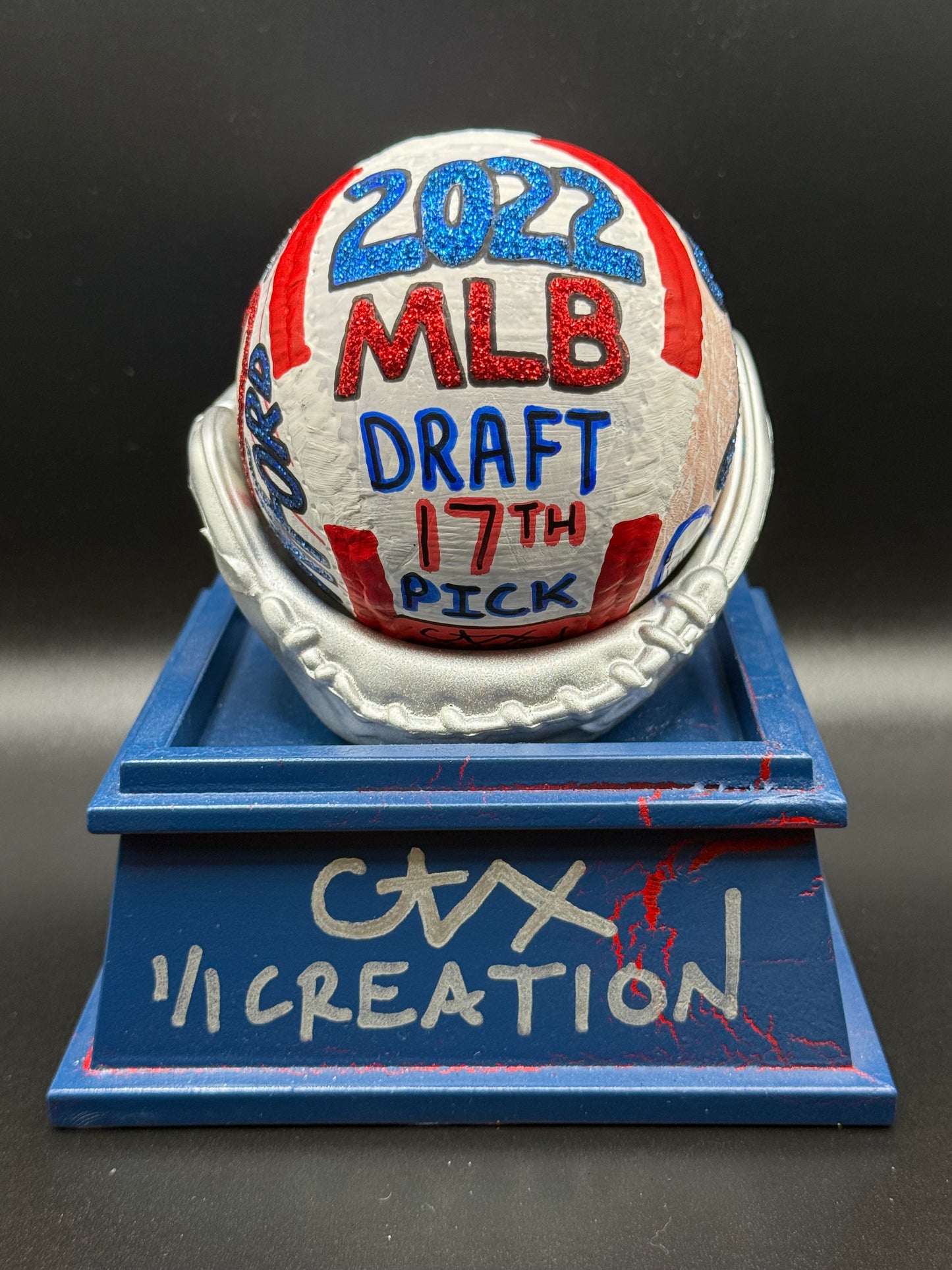 Justin Crawford Autographed CARTER X 1/1 Baseball - JSA Holo