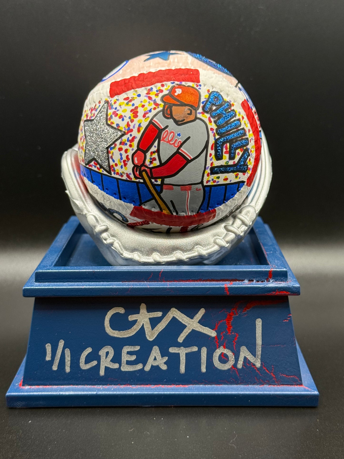 Justin Crawford Autographed CARTER X 1/1 Baseball - JSA Holo