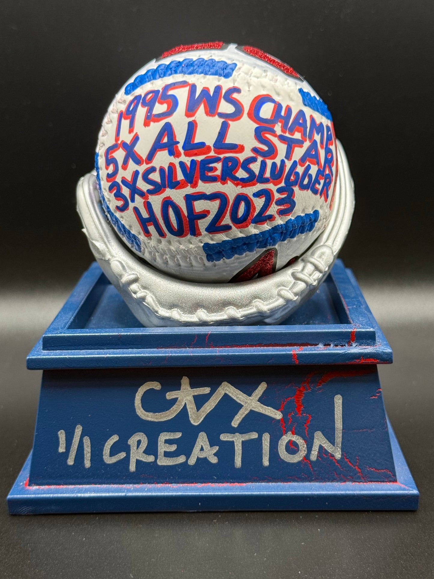 Fred McGriff Collector's Edition CARTER X 1/1 Baseball