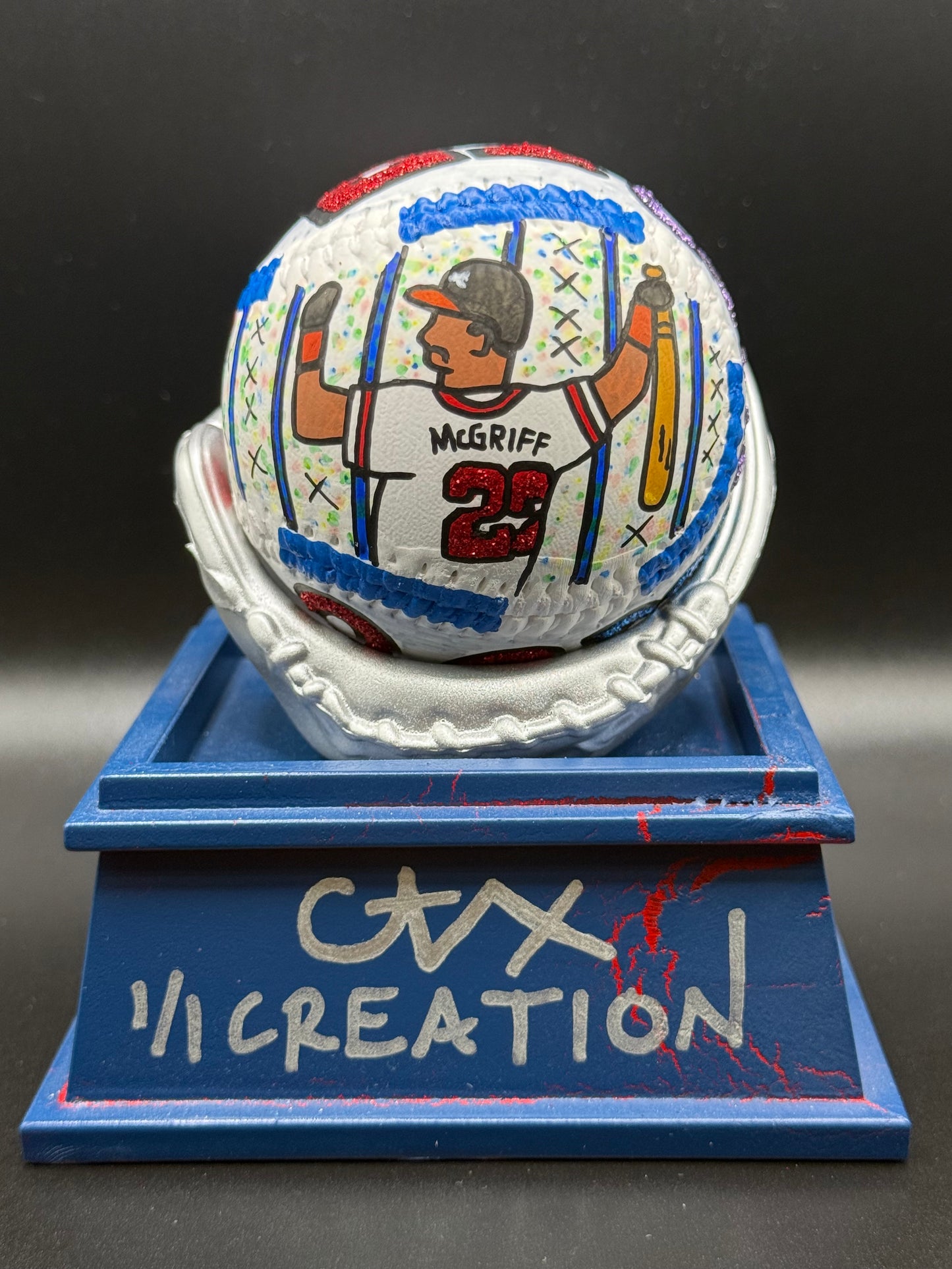 Fred McGriff Collector's Edition CARTER X 1/1 Baseball