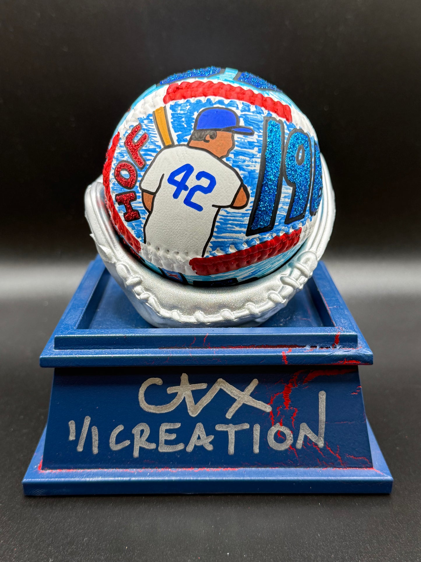 Jackie Robinson Collector's Edition CARTER X 1/1 Baseball