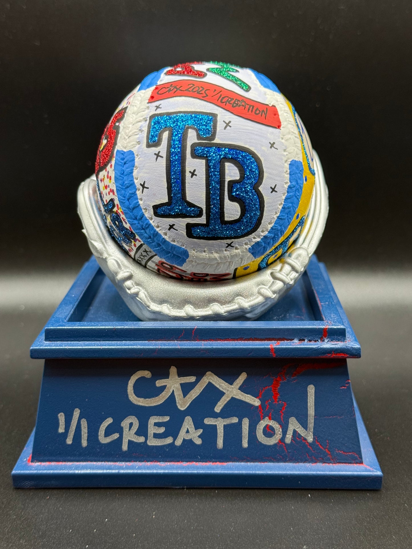 Jonathan Aranda Autographed CARTER X 1/1 Baseball - JSA Holo