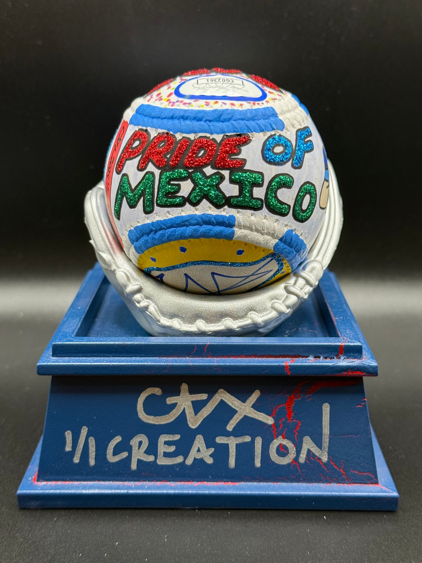 Jonathan Aranda Autographed CARTER X 1/1 Baseball - JSA Holo