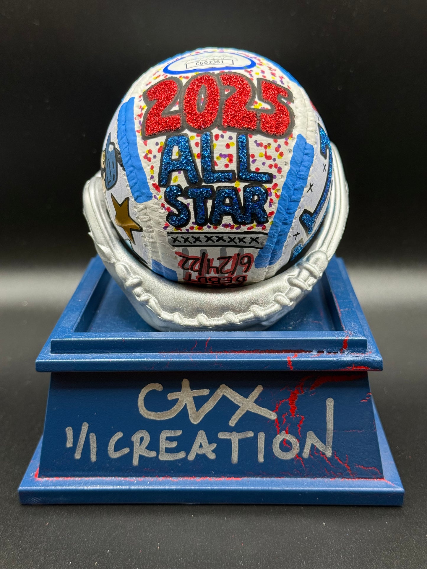 Jonathan Aranda Autographed CARTER X 1/1 Baseball - JSA Holo