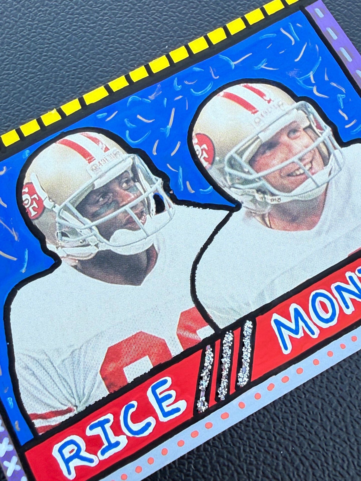 Jerry Rice & Joe Montana 2.0 Collection 1/1 Art Card 49'ers