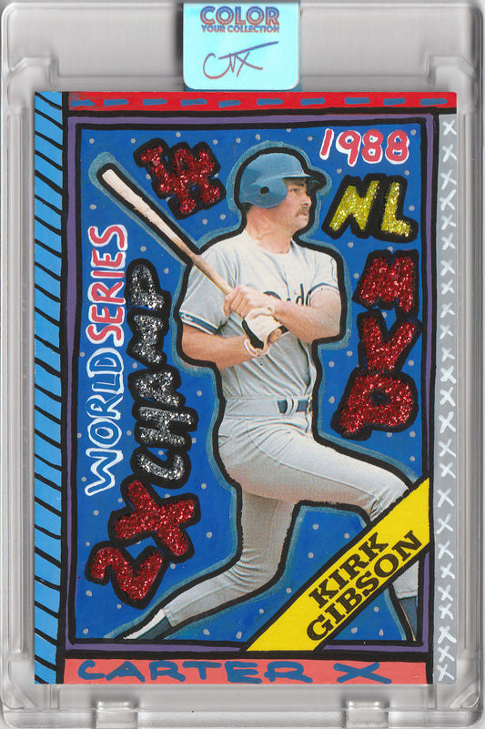 Kirk Gibson 2.0 Collection 1/1 Art Card Dodgers