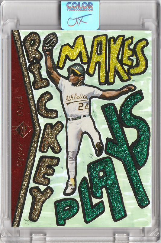 Rickey Henderson 2.0 Collection 1/1 Art Card Athletics