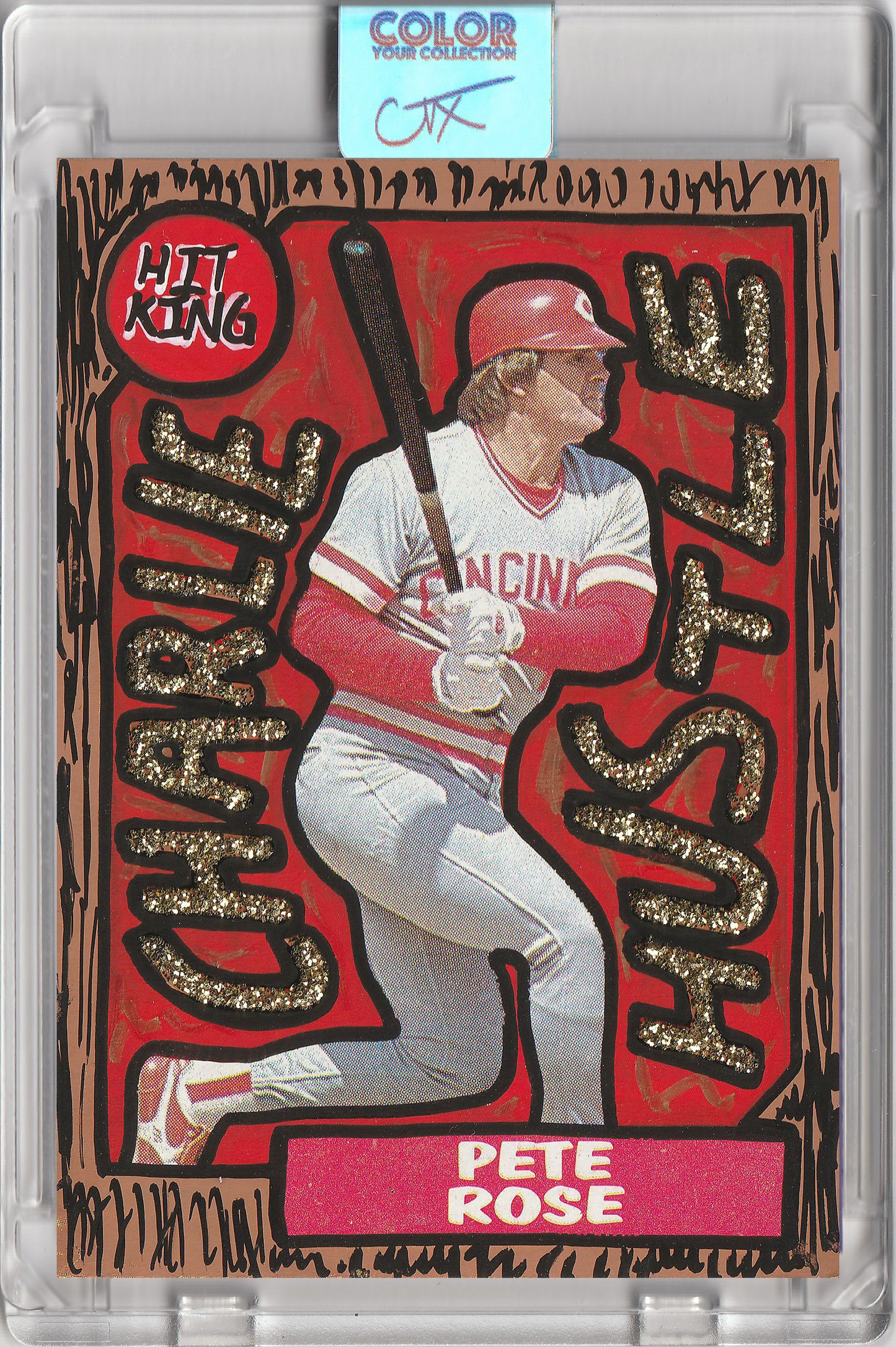 Pete Rose 2.0 Collection 1/1 Art Card Reds