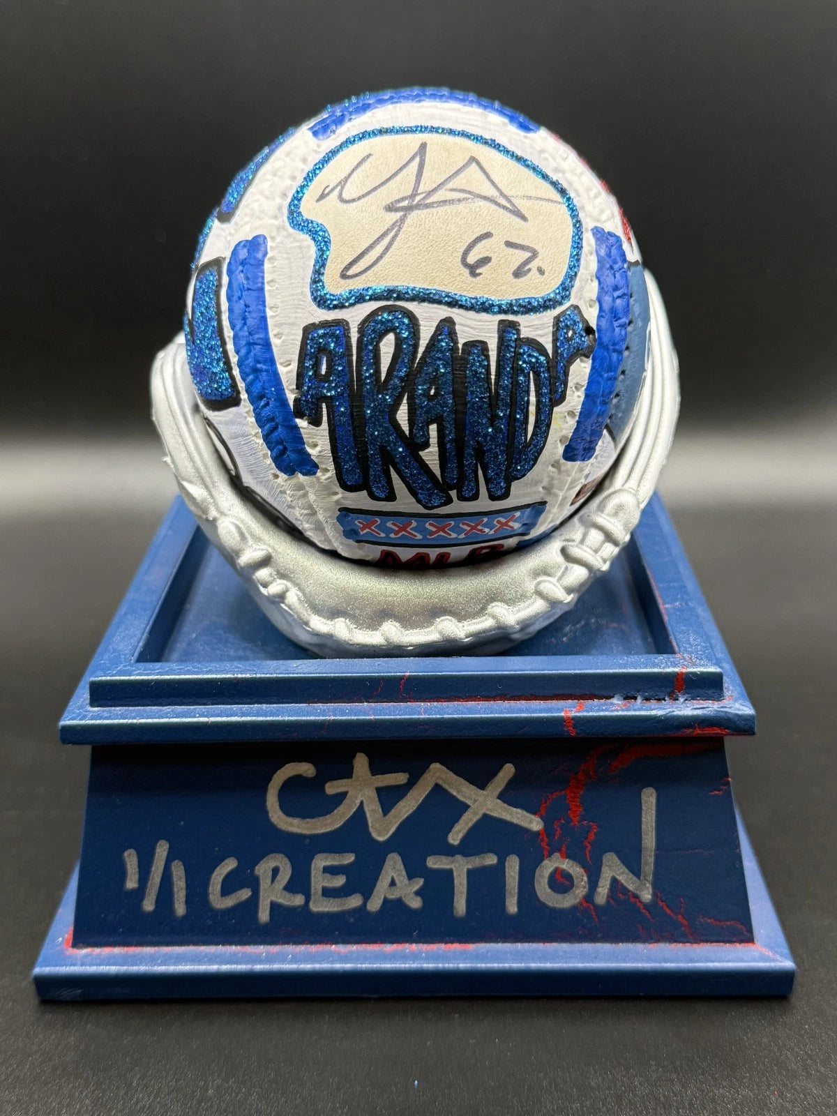 Jonathan Aranda Autographed CARTER X 1/1 Baseball - JSA Holo