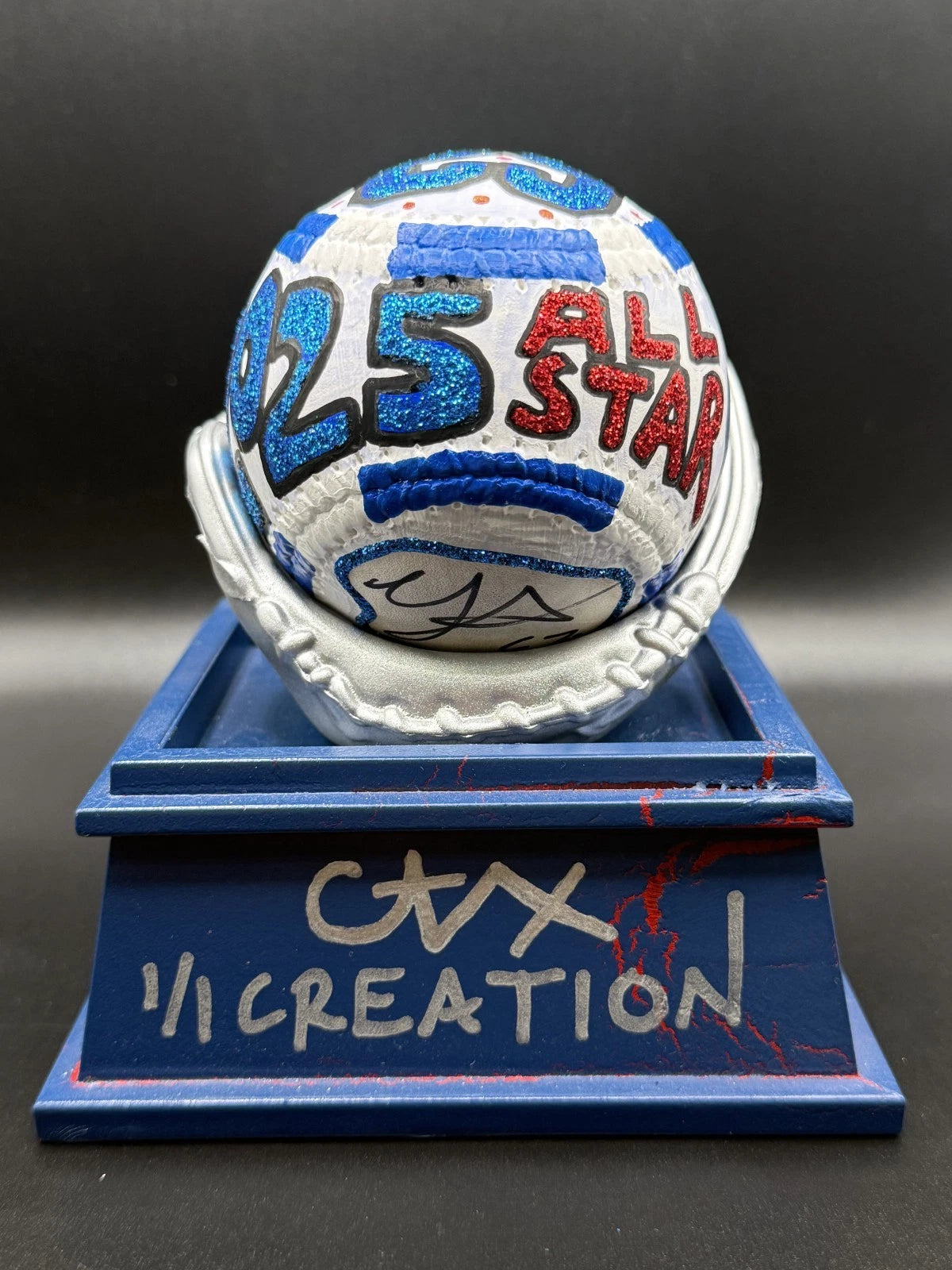 Jonathan Aranda Autographed CARTER X 1/1 Baseball - JSA Holo